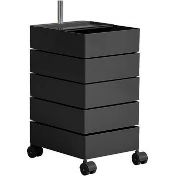 Beauty Salon Cart Five Tier Rotating Makeup Storage Salon Trolley